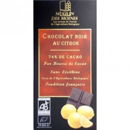 Chocolat noir au citron 74% de
