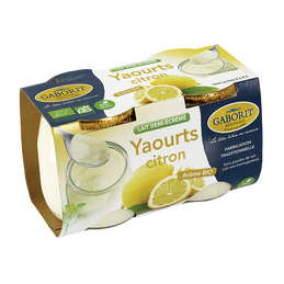 Yaourts aromatise citron sucre