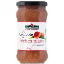 Compote peches plates